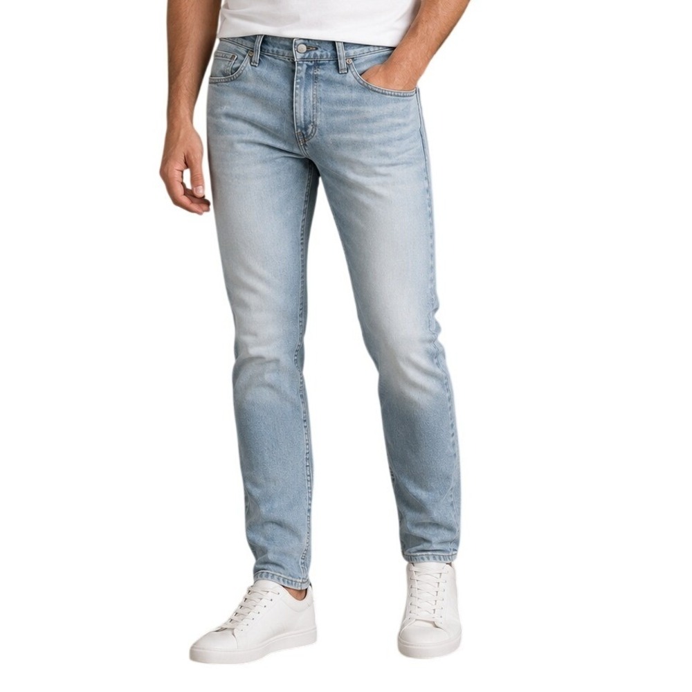 Levis‎ 511 Light Wash Blue Slim Fit Denim Jeans Men's 32x36